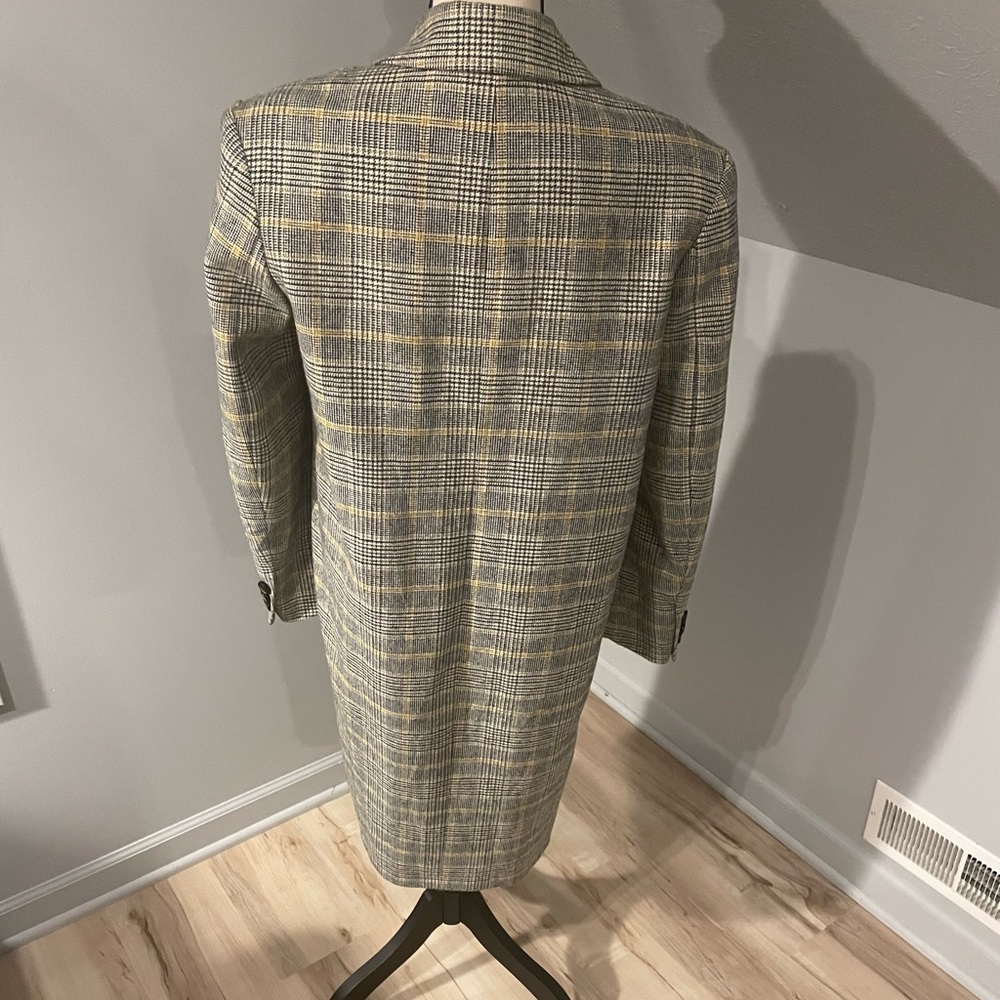 Zara Basic Outerwear Long Double Breasted Coat Si… - image 3